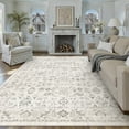 thumbnail image 7 of BERTHMEER 5'x7' Area Rugs for Living Room Rug for Bedroom Kitchen Non Slip Washable Vintage Gray Carpets Oriental Distressed Office Dorm Dining Room Traditional Distressed Throw Rugs, 7 of 7