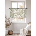 thumbnail image 3 of Ocean Shell Sheer Curtains 45 inches Long, Starfish Conch Retro Beach Green Texture Light Filtering Sheer Window Curtains Rod Pocket Voile Drapes for Bedroom Living Room, 2 Panels 52"W x 45"L, 3 of 6