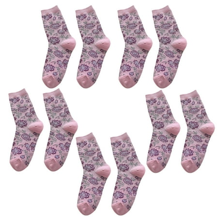 

Women Thin Socks Crew Lightweight Above Ankle Casual Dress Sock For Ladies Style 4，G50575