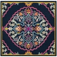 thumbnail image 2 of SAFAVIEH Bellagio Rio Floral Wool Area Rug, Navy Blue/Multi, 3' x 3' Square, 2 of 8