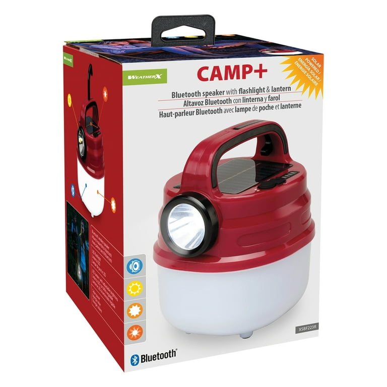 WeatherX Camp+ Bluetooth Speaker with Flashlight and Lantern