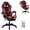 Red, variant on Xinwanna Gaming Chair with Compatible Speakers and LED Lights, Ergonomic Massage Computer Gaming Chair with Height Adjustable, Video Game Chair High Back with Lumbar Support (Purple)