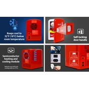 Coca-Cola Mini Fridge 4L 6 Can, Red Portable Beverage Cooler with AC/DC Car Adapter for Travel, Bedroom, Office, Dorm