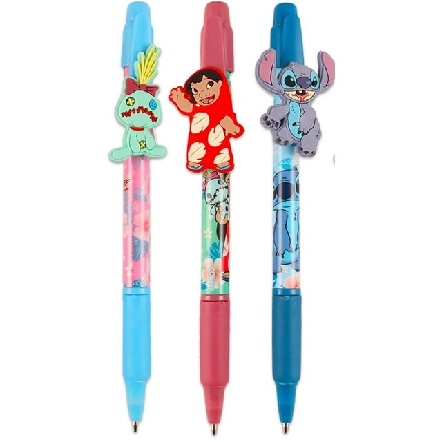 Set de bolígrafos Disney Lilo & Stitch con 3 bolígrafos de tinta azul de punta fina