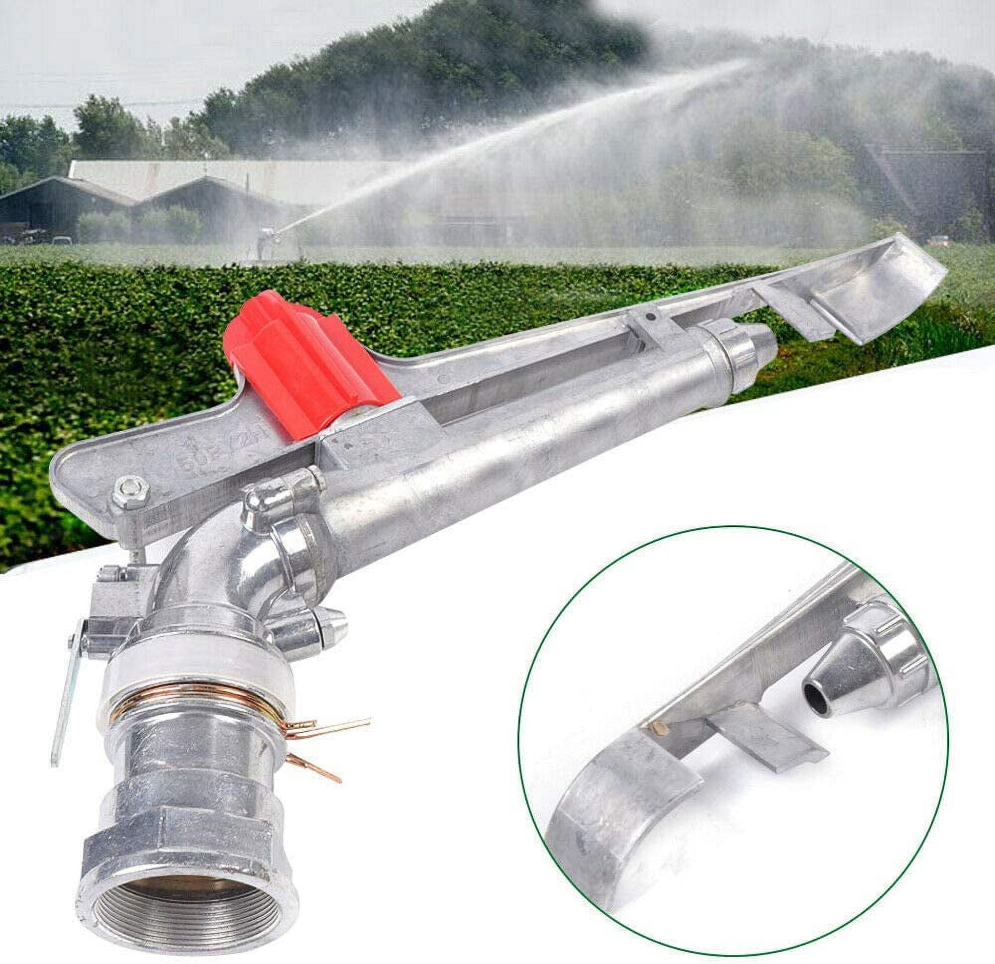 MONIPA 1.5 Inch Garden Sprinkler 360° Adjustable Watering Sprinkler Large Area Coverage Agricultural Irrigation Sprinkler Zinc Alloy Lawn Sprinkler