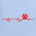 thumbnail image 2 of Dog Heartbeat | Paw Print EKG Lifeline | Veterinarian Vet Tech Dog Lover Womens Long Sleeve T-Shirt, Light Blue, Small, 2 of 5