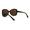 thumbnail image 4 of Womens Premium Polarized Lens Butterfly Fashion Plastic Sunglasses Tortoise Brown, 4 of 4
