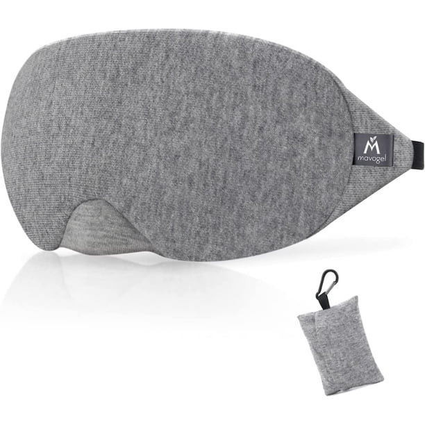 Antifaz para dormir de algodón Mavogel: antifaz para dormir que bloquea la luz con un diseño actualizado, antifaz nocturno suave y cómodo para hombres y mujeres, antifaz para viajes, dormir