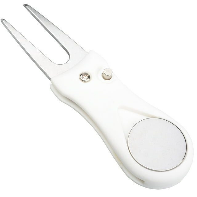 Horquilla de golf plegable Horquilla de acero inoxidable para reparación de greens Horquilla de césped plegable