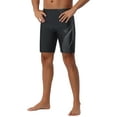 thumbnail image 5 of INSPIRAR CHIC Bañador de Hombre Trunk Verano Vacaciones Cintura Elástica Ajuste Regular Ropa de Entrenamiento de Natación Trunk 32 Negro Gris, 5 of 5