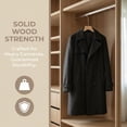 thumbnail image 5 of Unique Bargains 2Pcs Wood Rope Nonslip Hangers Natural Wood 15x0.5in, 5 of 6