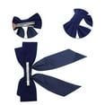 thumbnail image 3 of Unique Bargains 1 Pc Elegant Velour Bow Headpiece Hair Clips Blue, 3 of 5