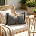 thumbnail image 5 of Bow Pillow, Comfortable Bow-Knot Throw Pillow / Seat Back Cushion, Boho Decorative Throw Pillows Chenille Textured Lumbar Pillows Large Bow Shaped Cushion for Bed Sofa Couch Living Room Bedroom Decor, 5 of 6