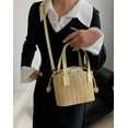 thumbnail image 2 of Kukuzhu Straw Tote Bag Purse for Women Retro Woven Bucket Bag Crossbody Bag Summer Straw Bag Small Hobo Bag Shoulder Bag for Beach, 2 of 7