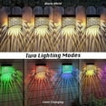 thumbnail image 4 of Paquete de 4 Luces Solares de Pared con Sensor de Movimiento, Césped Impermeable Hueco de Metal para Exteriores, 4 of 11