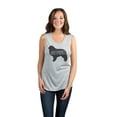 thumbnail image 2 of Thread Tank Great Pyrenees Dog Silhouette Women's Sleeveless Muscle Tank Top Sport Grey Small, 2 of 4