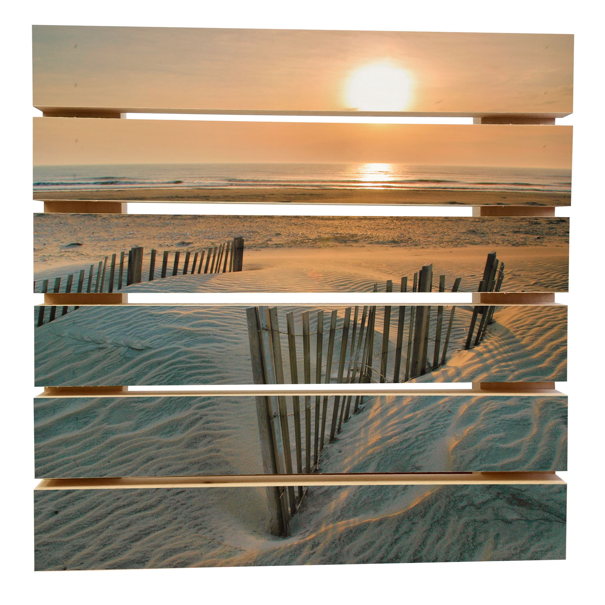 Sunrise Over Hatteras Wood Pallet Art