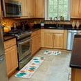thumbnail image 2 of Kitchen Mat Set 2 Pieces Mid-Century Modern Diamond Pattern Kitchen Rugs Panel Non-Slip Door Mat Durable Retro Prismatic Kitchen Runner Rug Decor Carpet Kitchen Rugs and Mats Washable Floor Mats, 2 of 6