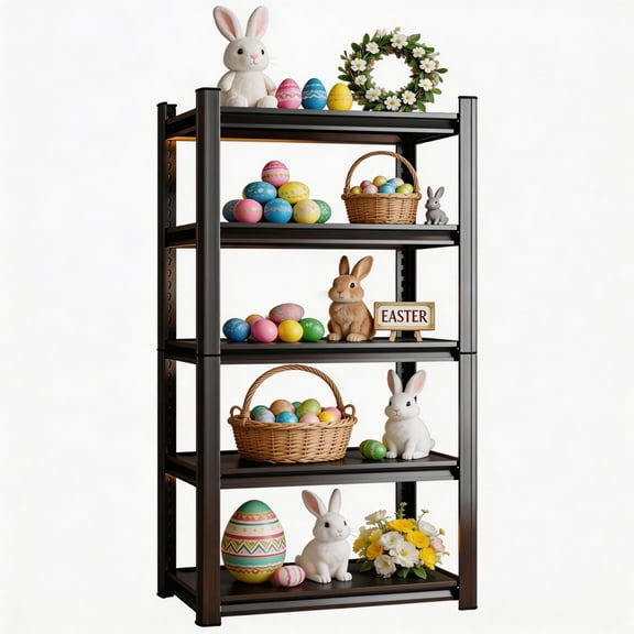 5-Tier Garage Shelving Heavy Duty, 3000 LBS Capacity Metal Storage Rack 16"D x 40"W x 78"H, Adjustable Steel Shelves Unit for Garage, Warehouse, Basement, Pantry, FESTIVAL