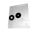 thumbnail image 1 of Placa De Inserción De Mesa De Enrutador, Diseño De Orificio Central De Aleación De Aluminio, Máquina De Recorte, Tablero Abatible, Fácil Instalación, Orificio De 85x85 Mm,, 1 of 7