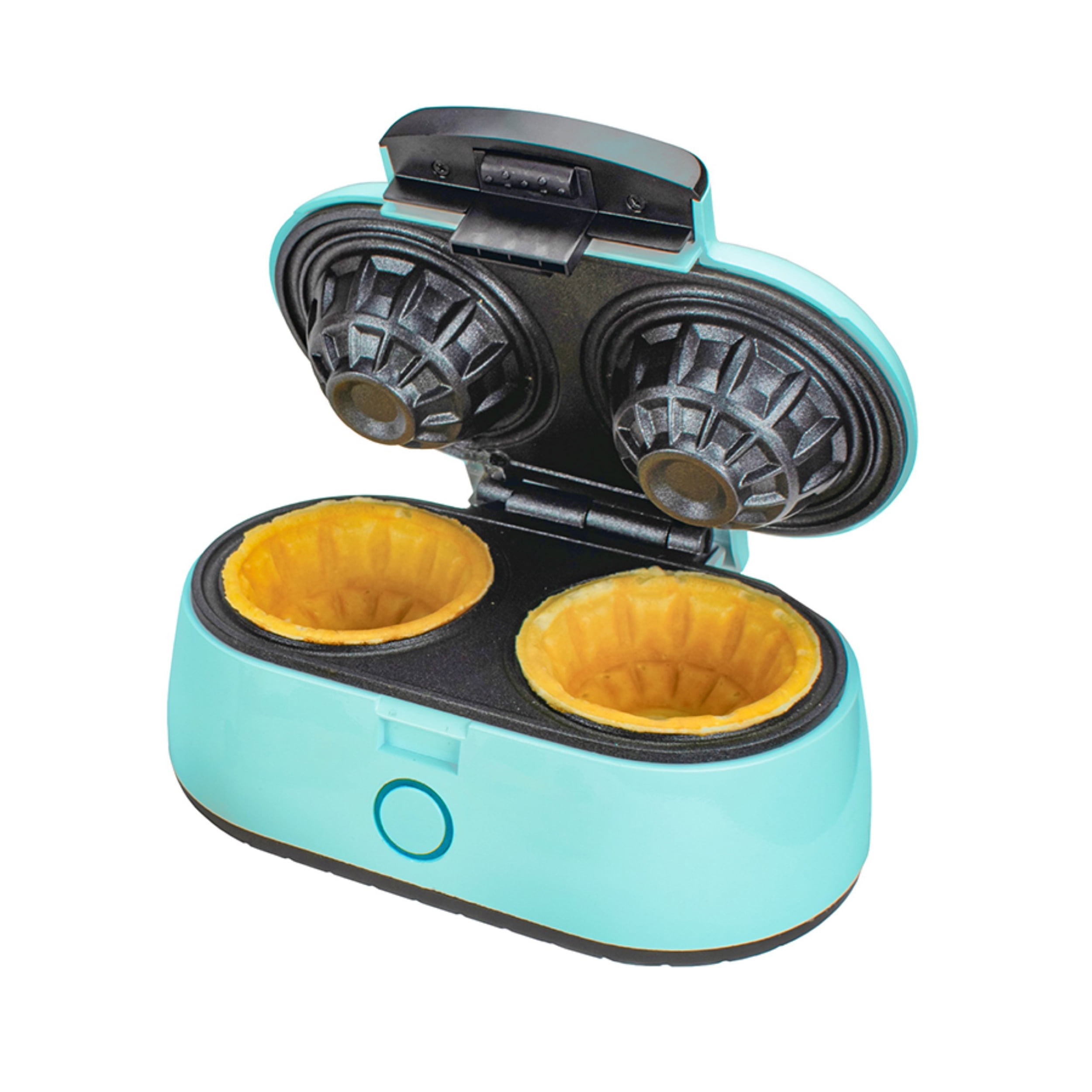 Brentwood Appliances Double 3.5 Inch Waffle Bowl Maker in Blue