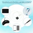 thumbnail image 6 of Retractable Remote Control Tether, Square Security Cable Lanyard Lock with Adjustable Clasp Black(Square Iron Cap), 6 of 6