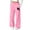 Pink-A, variant on Puntoco Kids Print Fleece Lined Jogger Pants Warm Winter Sweatpants with Side Pockets White-A