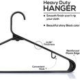 thumbnail image 4 of Plastic Hangers Durable Slim Stylish New in Pack of 30 & 50& 150 Home, 4 of 12