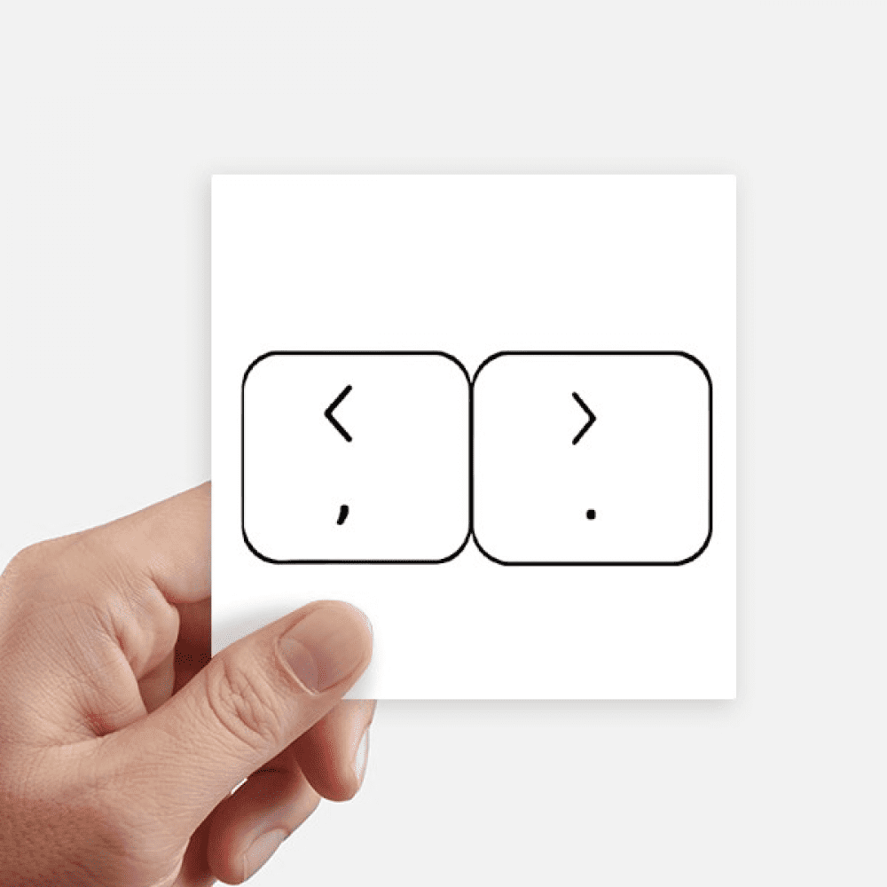 Keyboard Symbol Brackets Sticker Square Waterproof Stickers Wallpaper