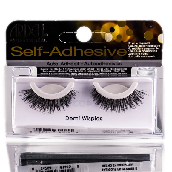 Demi Wispies , Ardell Professional Self-Adhesive Lashes - Demi Wispies , Hair Scalp Skin Body - Pack of 3 w/ SLEEK Teasing Comb