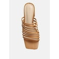 thumbnail image 6 of Fairleigh Tan Strappy Slip On Sandals, 6 of 7