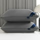 thumbnail image 5 of Almohada de plumón, suave y con buen soporte, de algodón hipoalergénico, ideal para quienes duermen boca arriba o boca abajo, comodidad de nivel hotelero, tejido transpirable, ligera y, 5 of 9