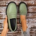 thumbnail image 5 of Bnwani Women Low Heel Boots Shoe Toe Ankle Fleece Comfortable Casual Boot Green Size 9.5, 5 of 6