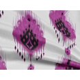 thumbnail image 5 of oneOone Rayon Purple Fabric Ikat Craft Projects Decor Fabric Printed By The Yard 56 Inch Wide, 5 of 5