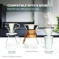 thumbnail image 4 of kmek7-Paperless Stainless Steel Pour Over Coffee Filter \u2013 Reusable and Permanent Coffee Cone Dripper for Ovalware, Chemex, Hario and Other Carafes, 4 of 4