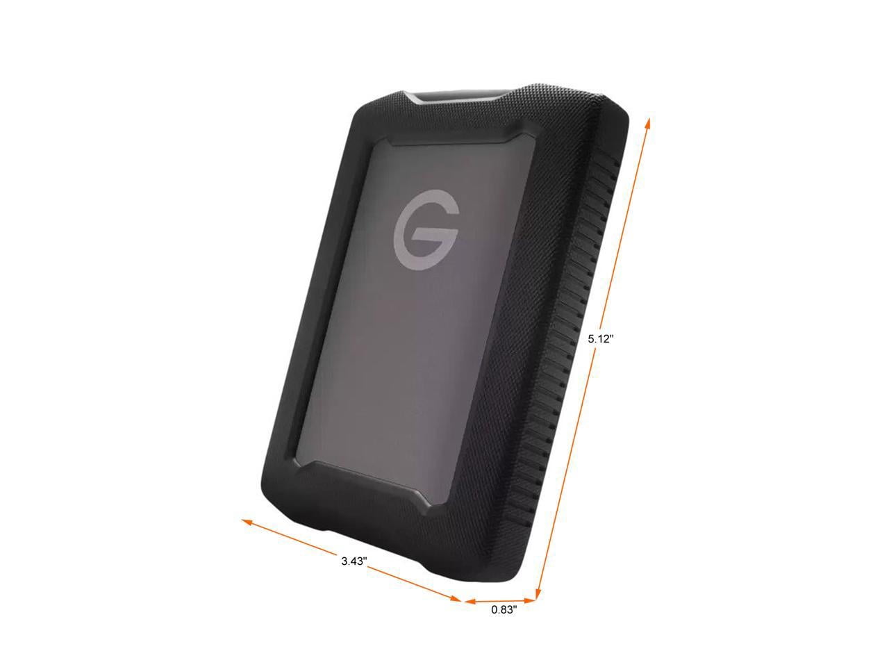 SanDisk Professional G-DRIVE ArmorATD SDPH81G-001T-GBAND 1 TB Portable Rugged Hard Drive, 2.5" External, Aluminum