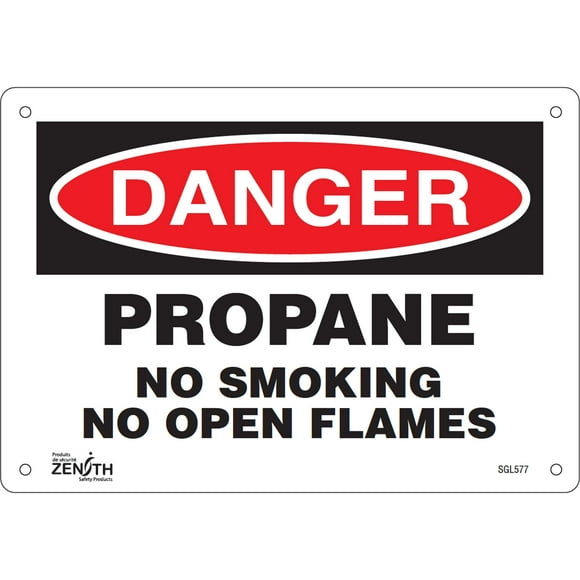 No Smoking Sign, 7" x 10", Aluminum, English