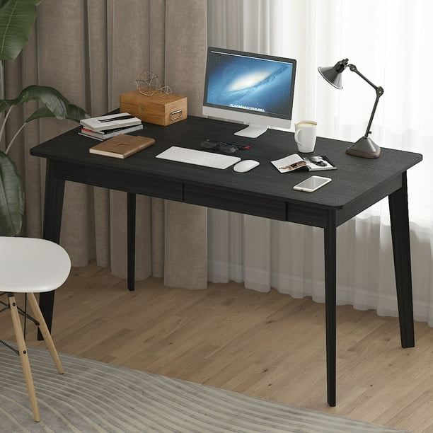 Kerrogee Modern Home Computer Desk 47 2 For Office Writing Kids Study Table With Drawer Sy Wood Gaming Workstation Black Com Kerrogee Modern Home Computer Desk 47 2, Simply Elegant Writing Desk