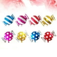 thumbnail image 2 of Shisuyan 8 Pcs Candy Shape Helium Balloons Sweets Aluminum Balloons Round Foil Balloon Stripes and Spots Sweets Mylar Balloon for Party Wedding Ceremony (Random Color), 2 of 8