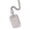 Silver, variant on 14K Gold over Finish Simulated Diamond Bling Iced Out Pave Military Dog Tag Custom Charm Pendant Necklace