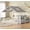 White, variant on Plonmago Montessori Full Size Floor Bed with Safety Guardrails, House Bed Floor Bed Full with Reading Nook, Bookshelves & Storage Drawers, Girls Bed for Bedroom,Playhouse,Pink
