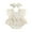 Apricot, variant on Suealasg Infant Baby Girl Summer Jumpsuit Lace Sleeves Square Neck Bow Romper Bodysuit +Headband 0-18 Months Infant Girls Outfits