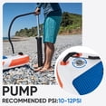 thumbnail image 6 of Sweetcrispy 10'5" Inflatable Stand Up Paddle Board, Wide Stable Design, Non-Slip Deck, with Premium SUP Paddle, Pump, Backpack & Leash, Blue Orange, 6 of 9