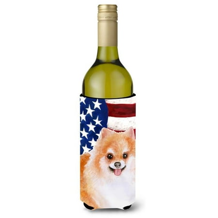 

Pomeranian No.2 Patriotic Wine Bottle Beverge Insulator Hugger