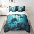 thumbnail image 2 of YST Dolphin Ensemble de Douillette, 7 Pcs, Mignon Dolphin Sauteur, Animal Marin, Format Grand Lit, 2 of 5