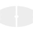 thumbnail image 4 of 24"W x 16"H x 2"ID x 13"C x 1"P Kailey Architectural Grade PVC Contemporary Ceiling Medallion, Two Piece, 4 of 11