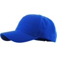 thumbnail image 4 of Solid Baseball Cap Velcro Adjustable Closure Plain Dad Hat, 4 of 5