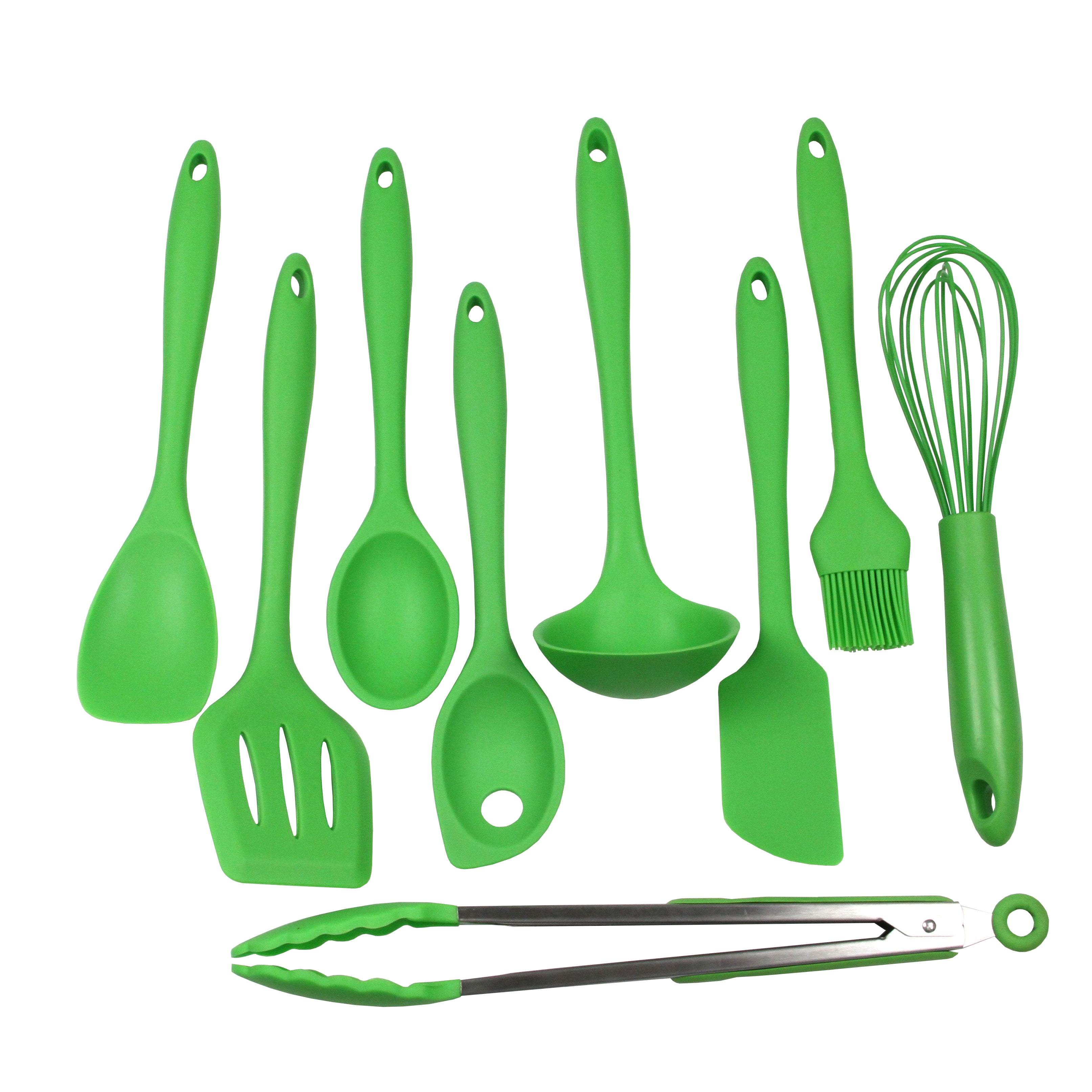 19pcs Kitchen Utensils And Knife Set Including Knife Block, 9pcs Silicone  Cooking Utensil Set, 5pcs Sharp Stainless Steel Chef Knives, Scissors,  Whisk, Tongs And Cutting Board (mint Green)