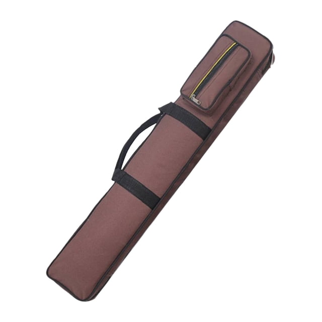 Ruiboury 8 Holes Billiards Pool Cue Case Pouch Cue Snooker Carrier Coffee Storage Protective Coffee 85x18x7cm