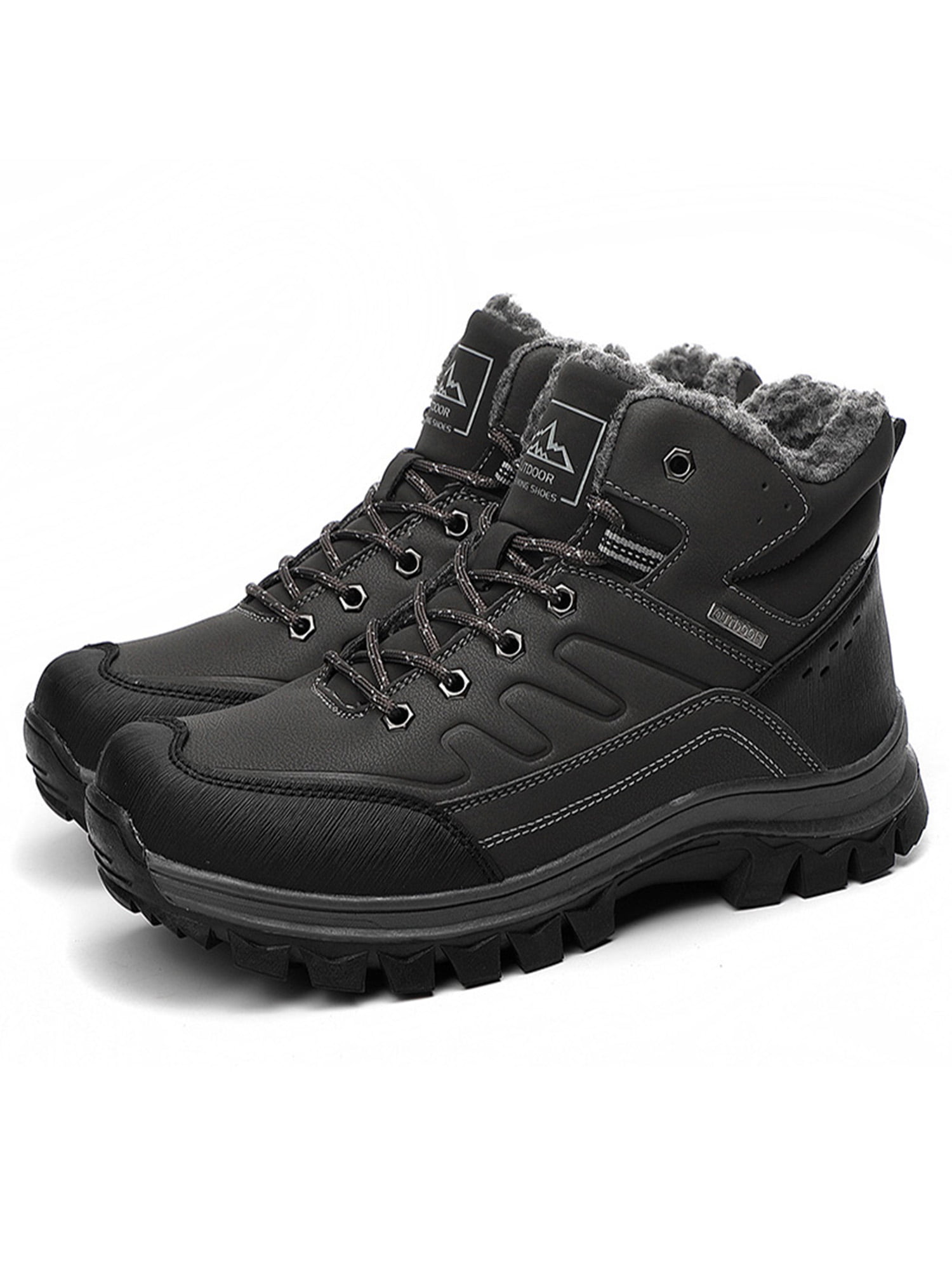 Details about   MENS WOMENS SAFETY WORK BOOTS STEEL TOE CAP SHOES FAUX LEATHER HIKING OUTDOOR 